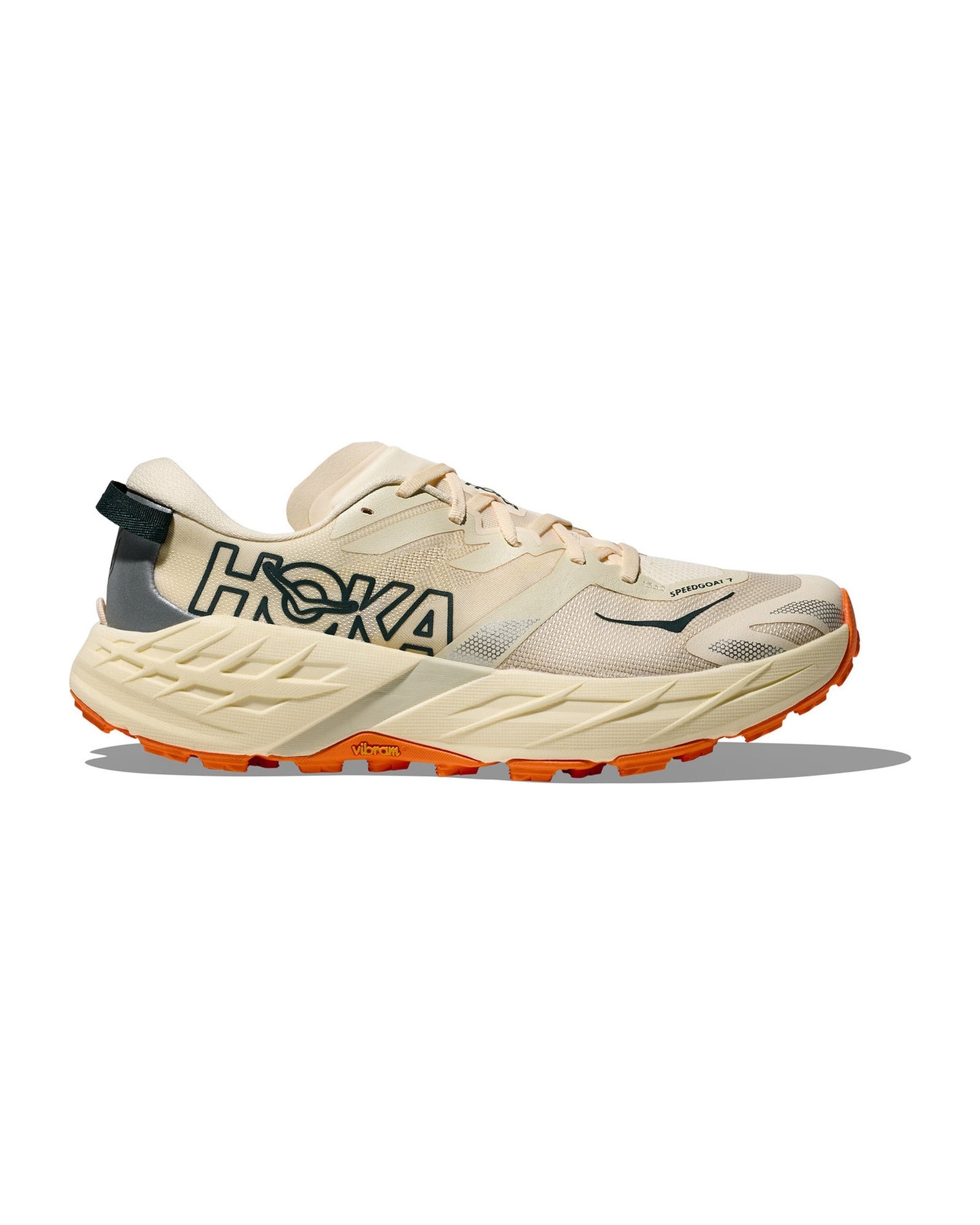 HOKA Speedgoat 7 Vintage Yellow Turmeric Chaussures de Trail