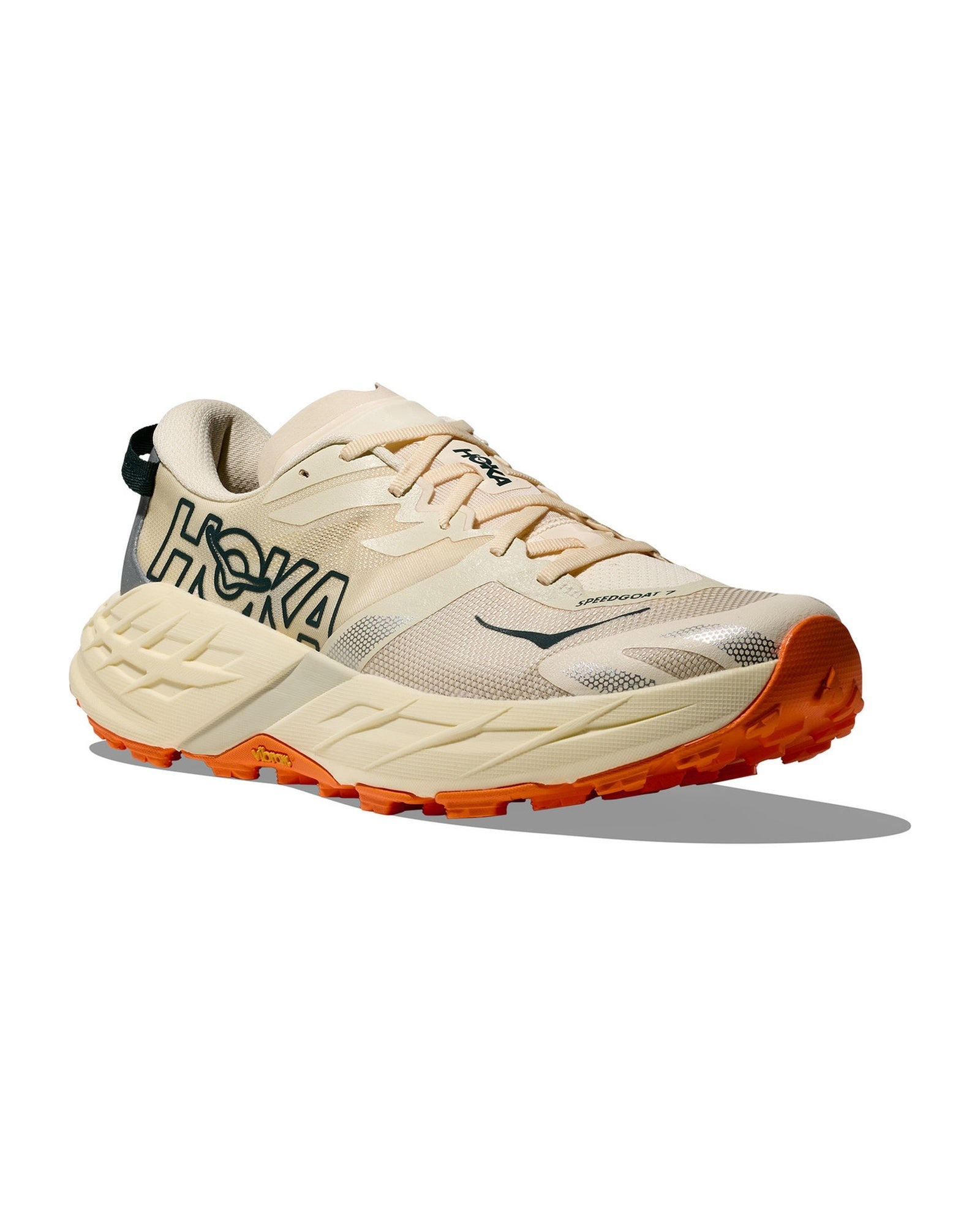 HOKA Speedgoat 7 Vintage Yellow Turmeric Chaussures de Trail