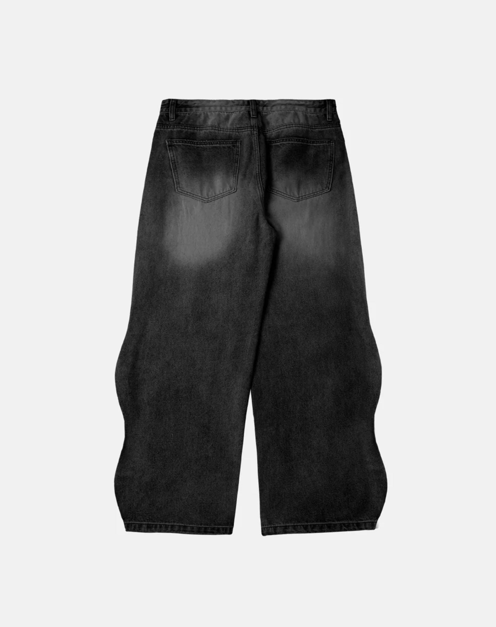 Jean Baggy Washed Wave Denim