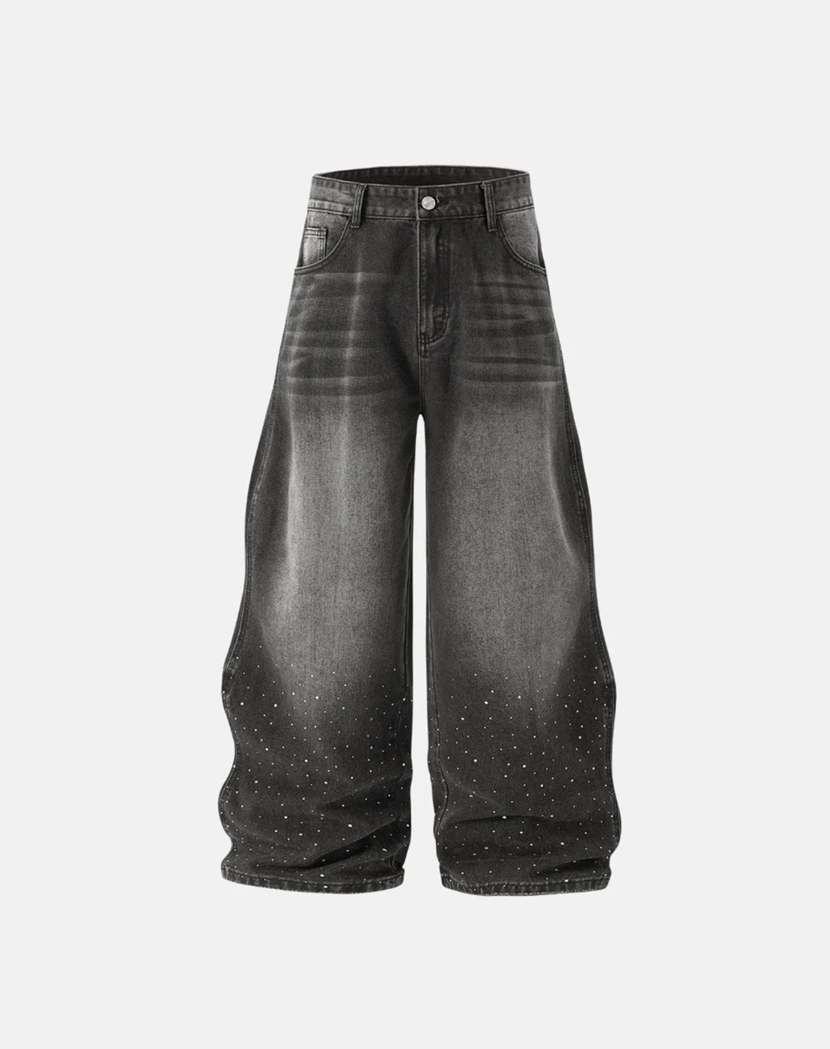 Jean Baggy Washed Wave Denim