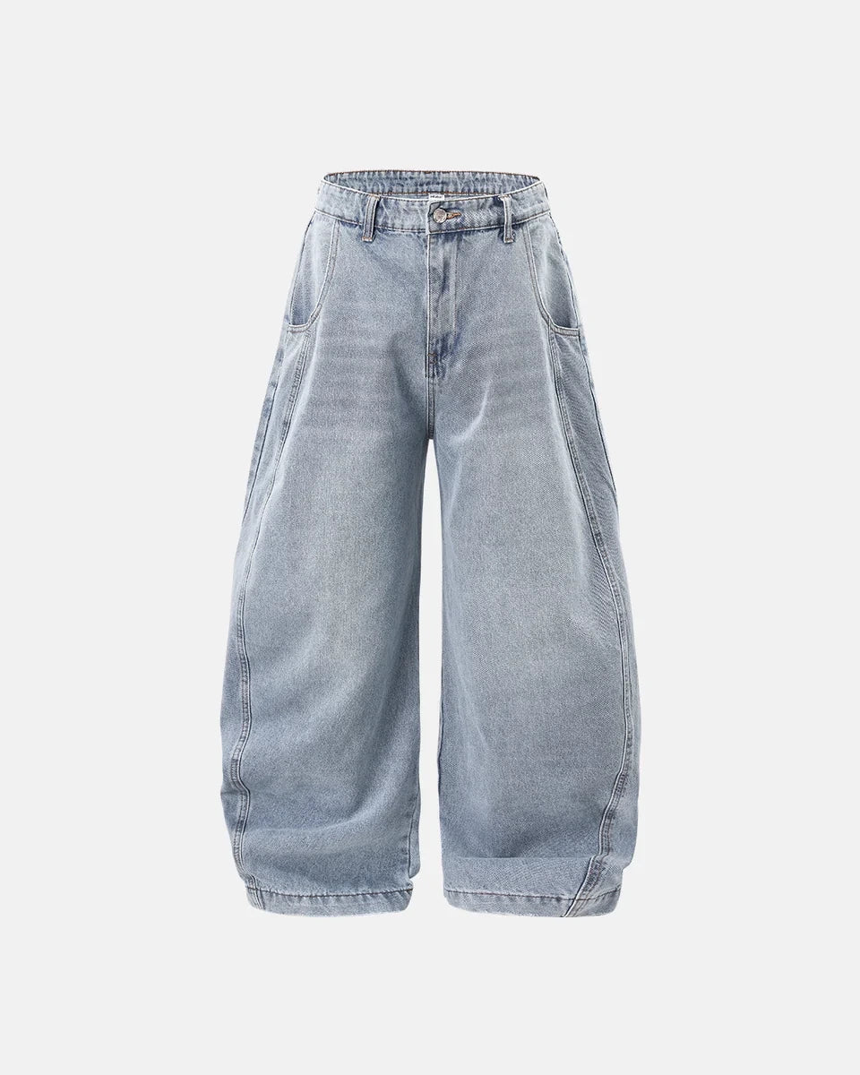 Jean Barrel Baggy Washed