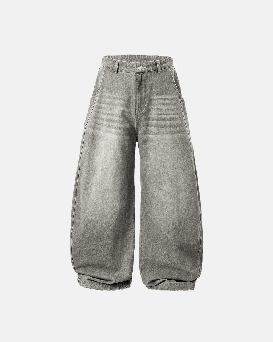 Jean Barrel Baggy Washed
