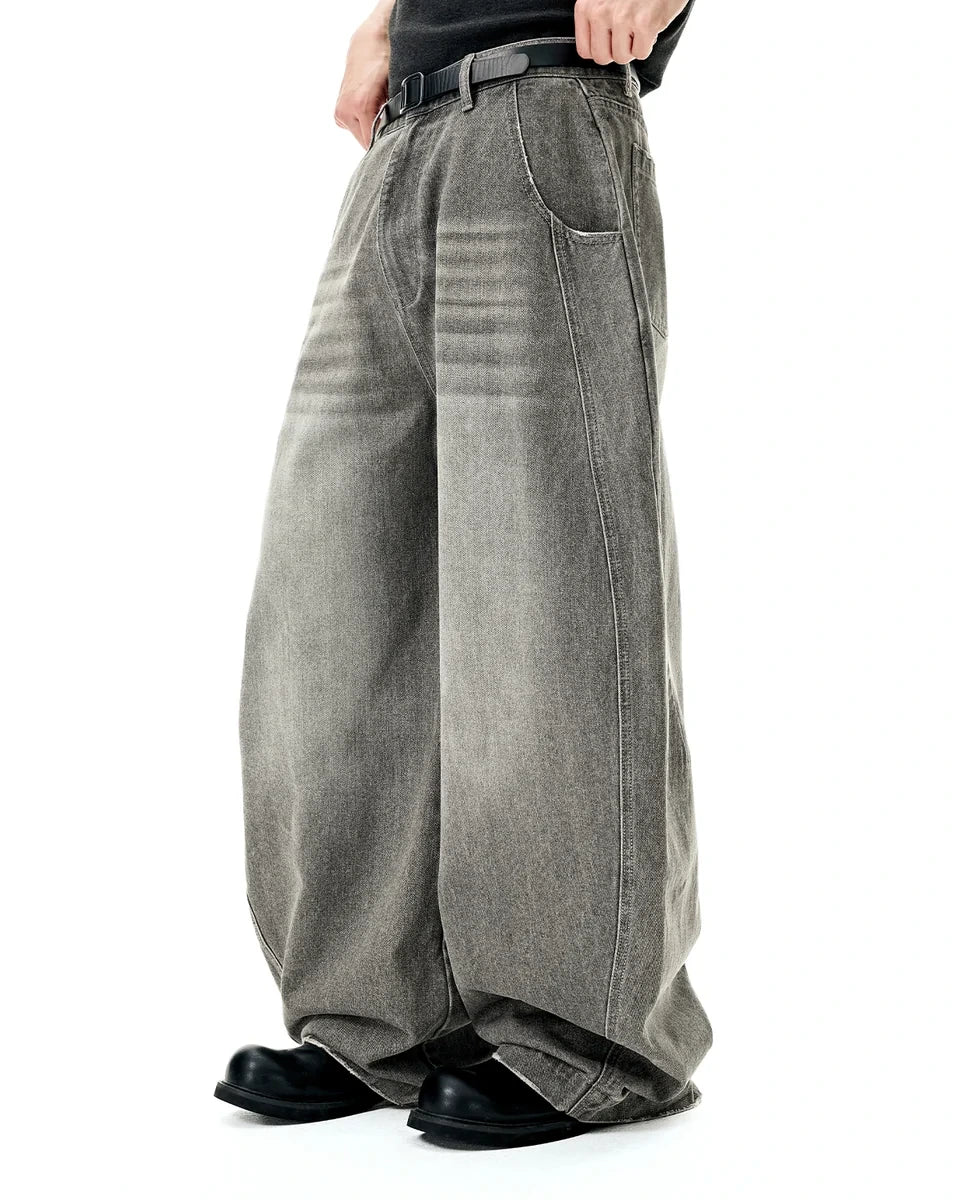Jean Barrel Baggy Washed
