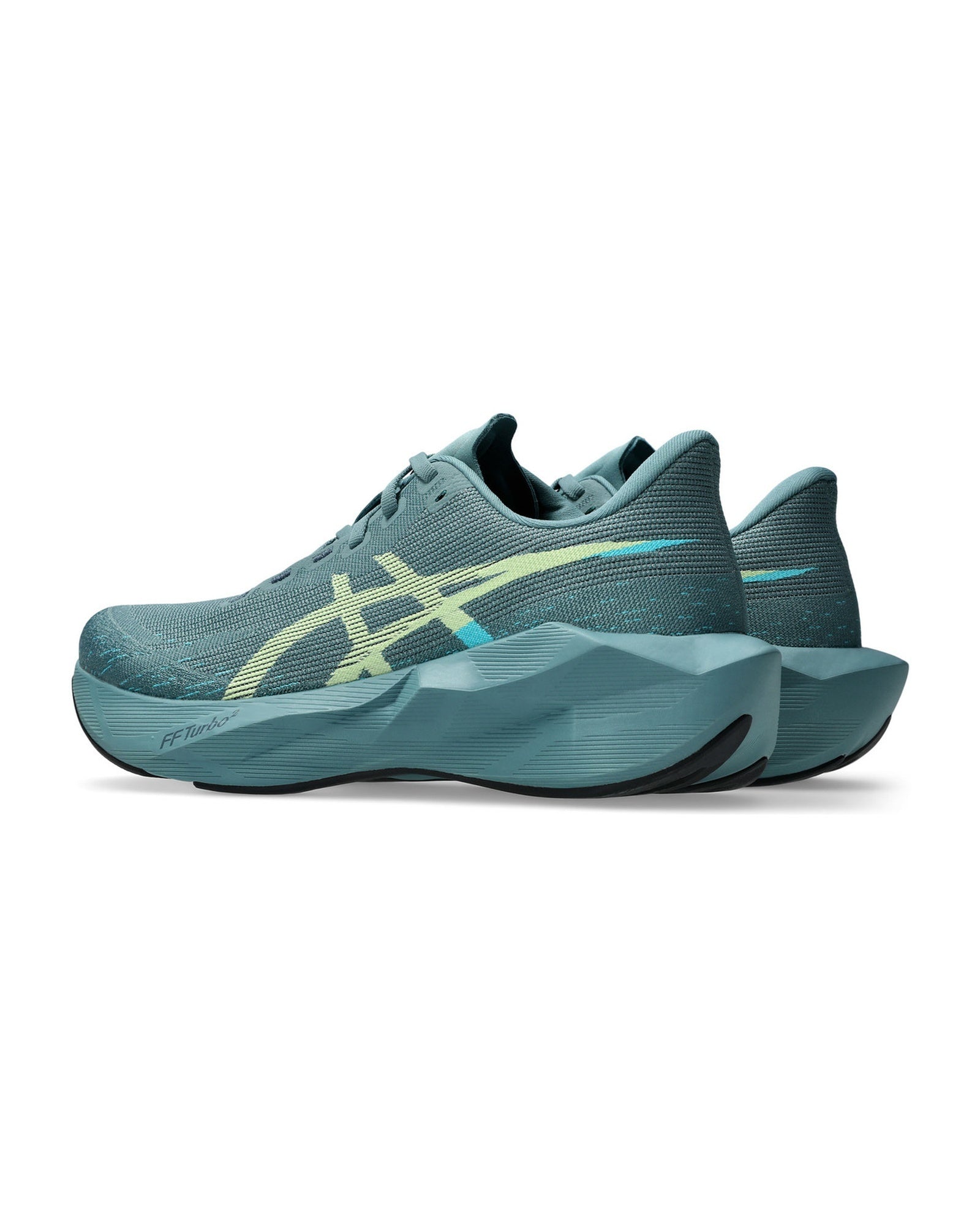 ASICS Novablast 6 Foggy Teal Illuminate Yellow Chaussures Running
