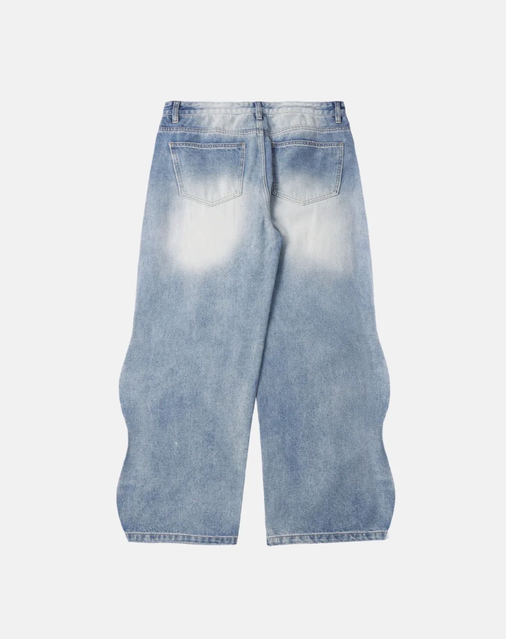 Jean Baggy Washed Wave Denim