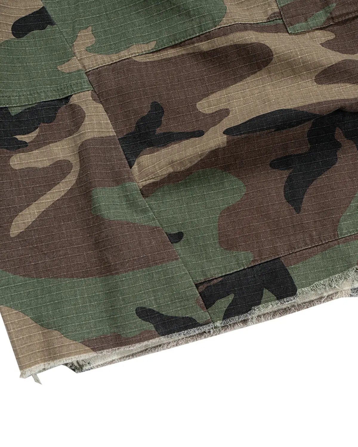Bermuda cargo long camouflage en coton — vue complémentaire 15