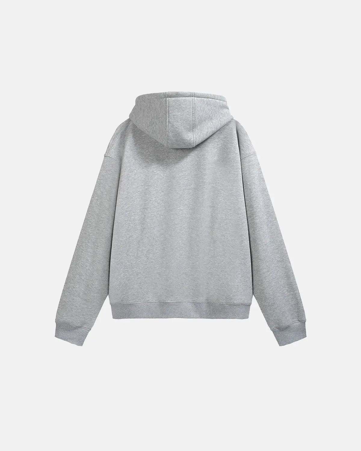 Hoodie zippé oversize en molleton gris clair — vue complémentaire 11