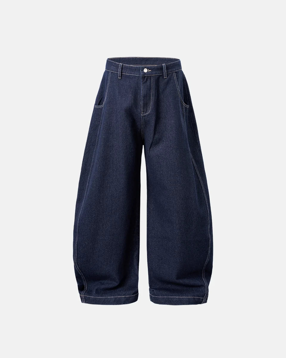 Jean Barrel Baggy Washed