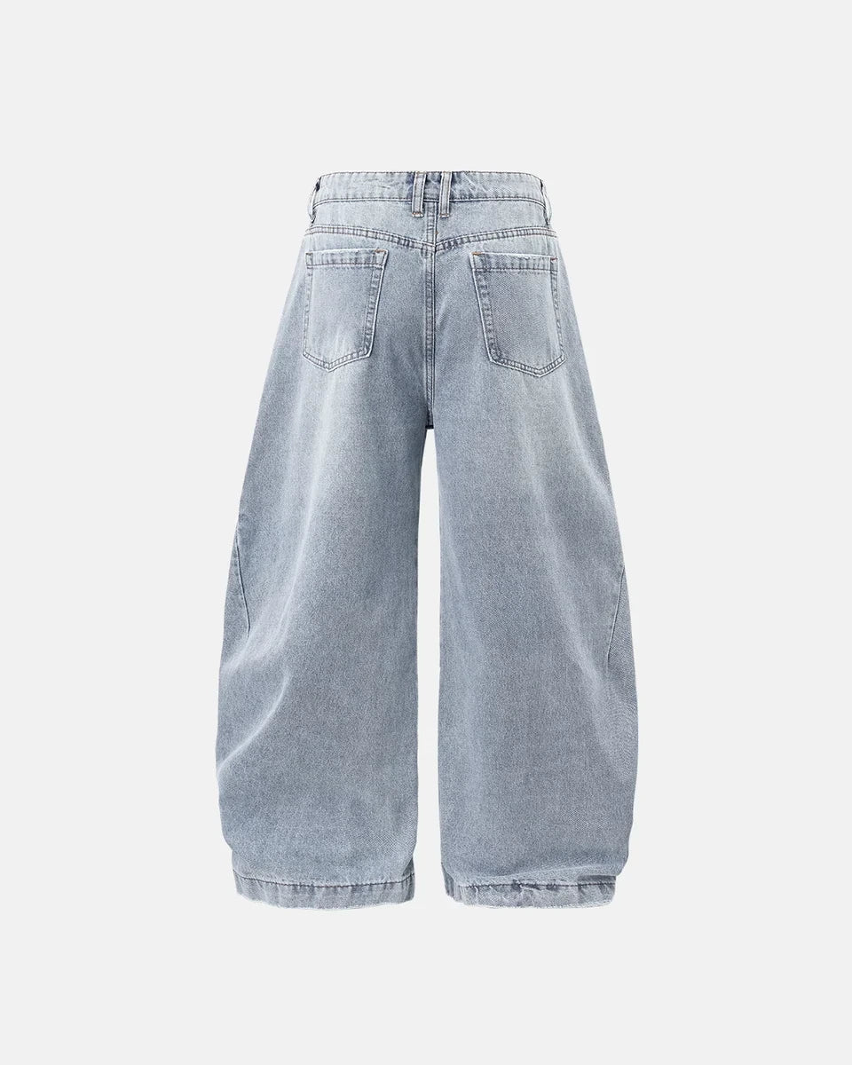 Jean Barrel Baggy Washed