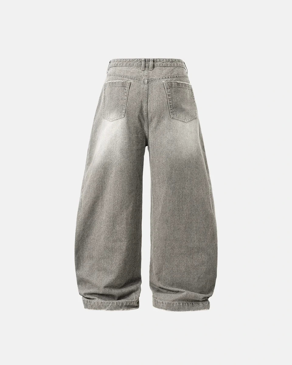 Jean Barrel Baggy Washed