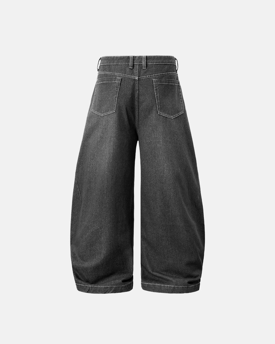 Jean Barrel Baggy Washed