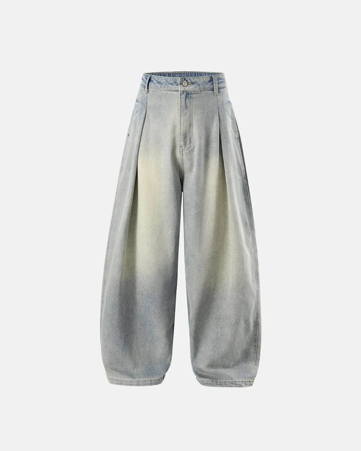 Jean super baggy bleu clair acid wash — vue principale
