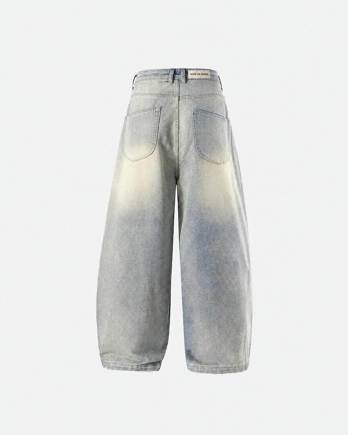 Jean super baggy bleu clair acid wash — vue complémentaire