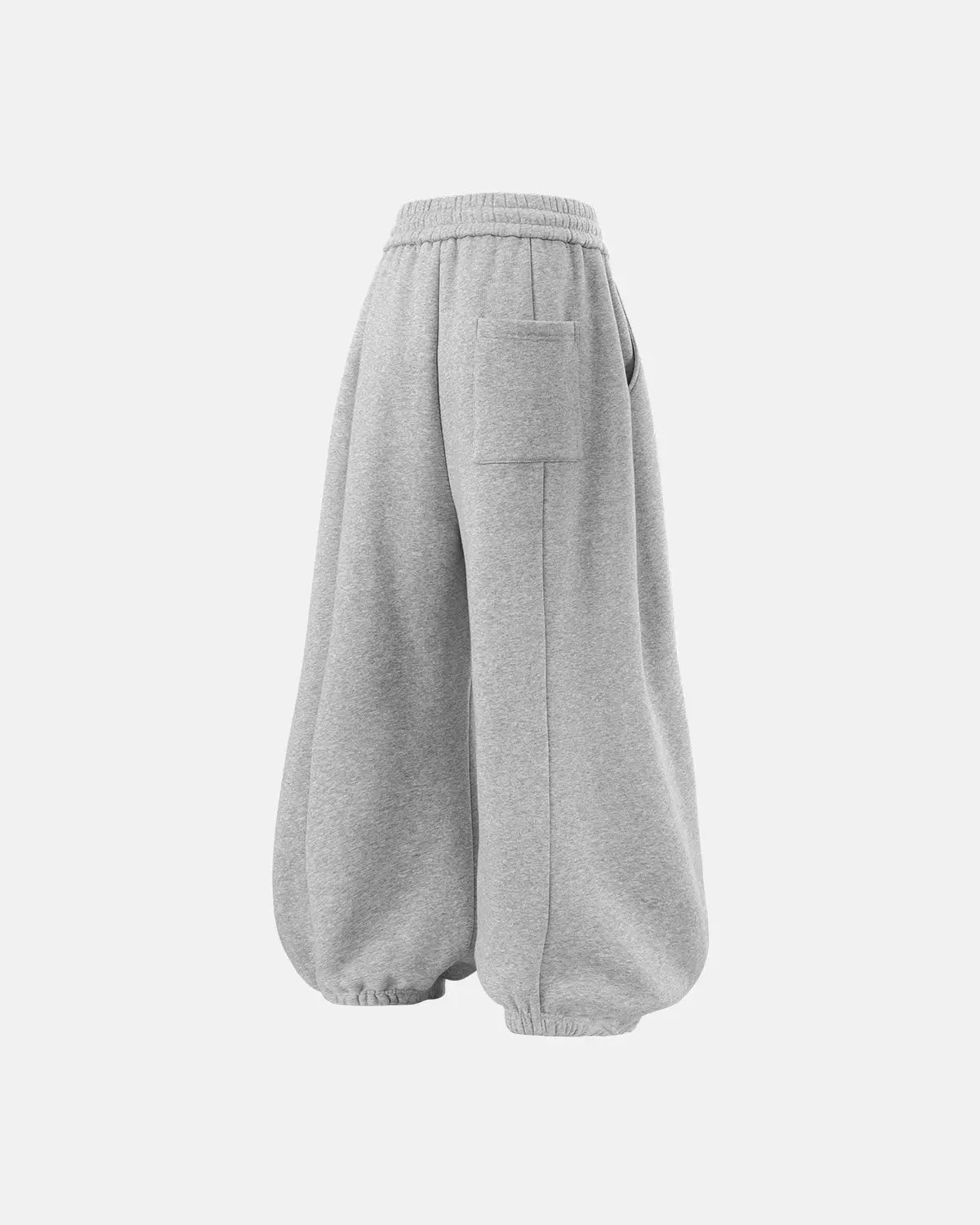 Pantalon jogging baggy gris à bas resserrés — vue complémentaire 3